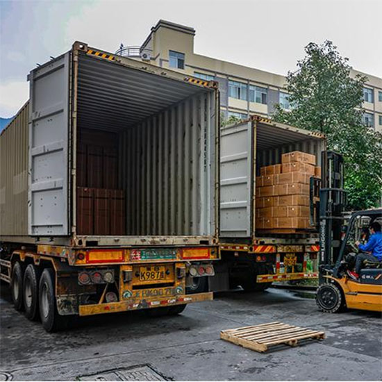 Two containers of goods have been delivered today Two containers of goods have been delivered today