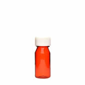 1 Oz Amber Oval Bottles /w Oral Adapters