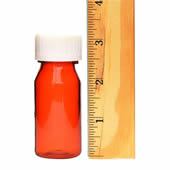 1 Oz Amber Oval Bottles /w Oral Adapters