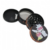 50mm 4 Layer Rick and Morty Zinc Alloy Herb Weed Grinder