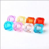 Empty Plastic Concentrate Containers Diamond shapePlastic Face cream Jars