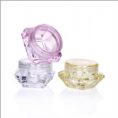 Empty Plastic Concentrate Containers Diamond shapePlastic Face cream Jars