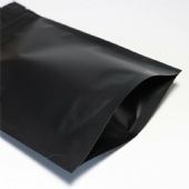 Matte doypack mylar ziplock bags black pvc foil