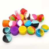 Assorted Color 5ml Silicone Container Non Stick Jars Oil Wax Multi Use Kitchen Storage Box