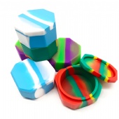 Assorted Color 5ml Silicone Container Non Stick Jars Oil Wax Multi Use Kitchen Storage Box