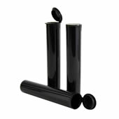 19x98mm Child Resistant Black Pre Rolled Joint Tubes