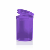 30 Dram Translucent Purple Pop Top Plastic Bottles