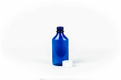 4 Oz Blue Oval Bottles /w Oral Adapters