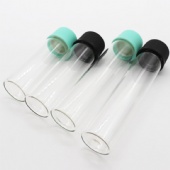 Child resistant pre roll glass tube