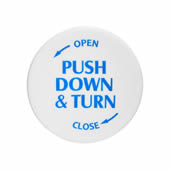 Opaque Black Push and Turn Vials