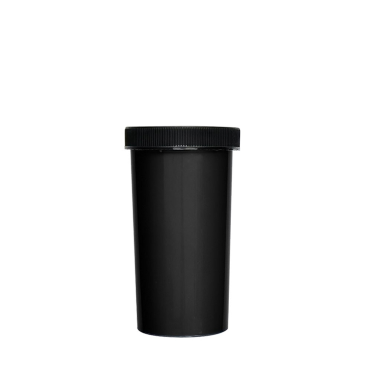 Opaque Black Push and Turn Vials